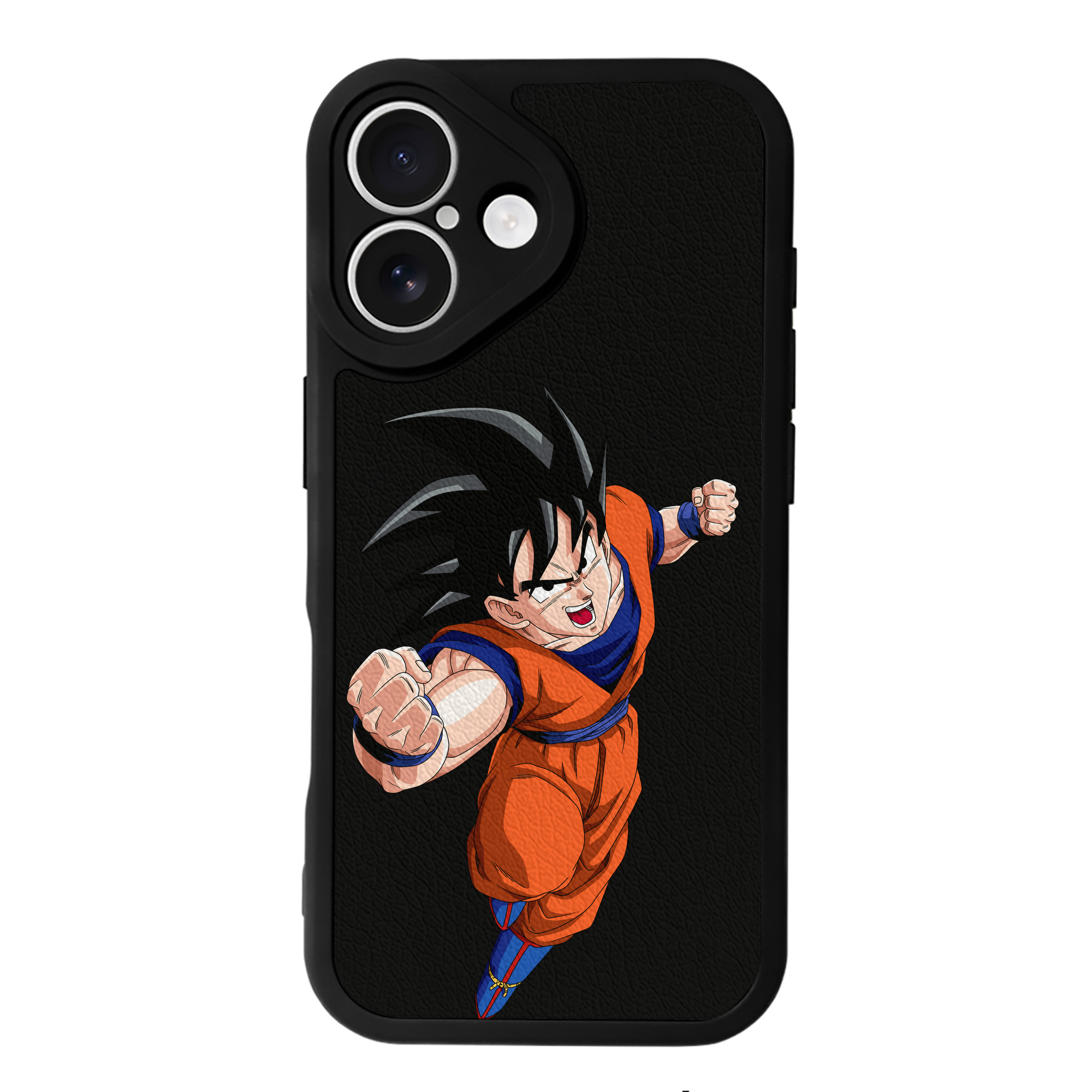 （画像用） ドラゴンボール 孫悟空（そん ごくう）Son Goku カカロット DRAGON BALL Kakarotto 【iPhone 16シリーズ対応】シリコンスマホケース（レザー調） 材質：シリコン